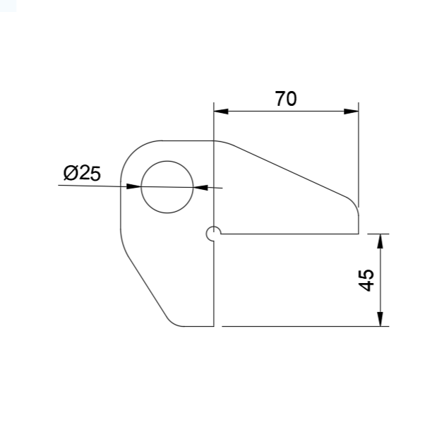 cad drawing bracket